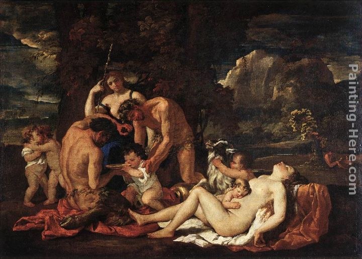 720x516 Nicolas Poussin The Nurture Of Bacchus Painting Best The Nurture - Bacchus Painting