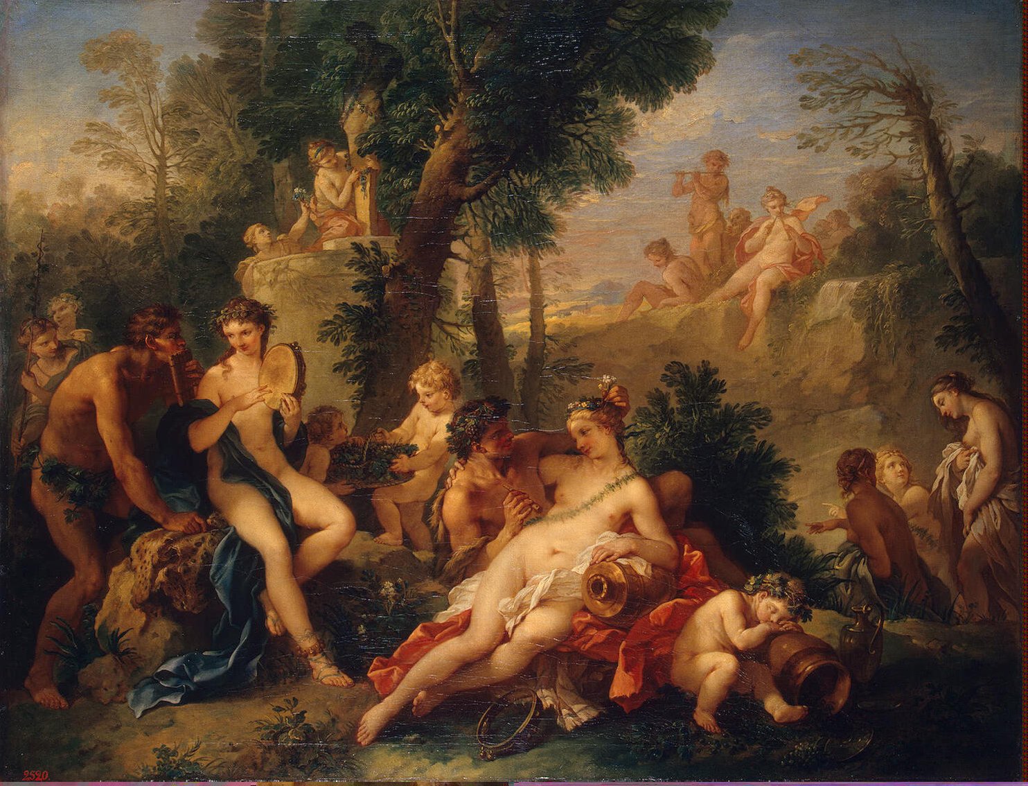 1484x1134 Bacchus And Ariadne Painting Natoire Charles Joseph Oil Paintings - Bacchus Painting