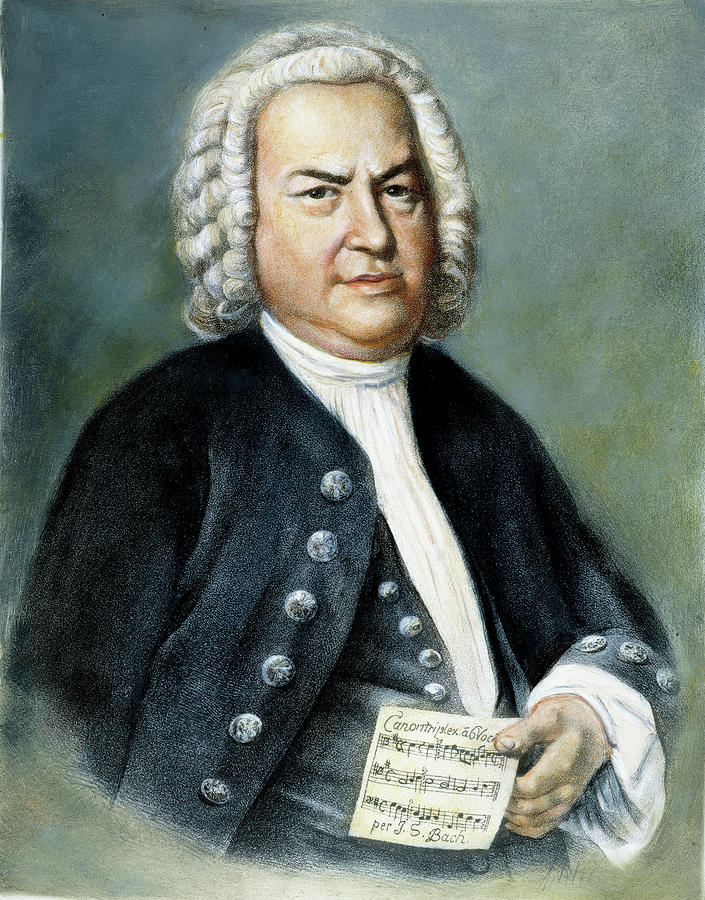 705x900 Johann Sebastian Bach (1685 1750) Painting By Granger - Bach Painting