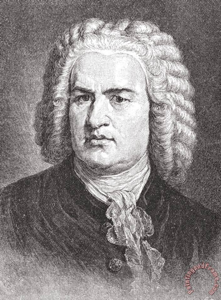 705x960 Others Johann Sebastian Bach Painting - Bach Painting