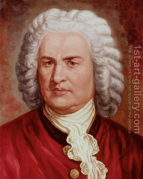480x600 Portrait Of Johann Sebastian Bach Gustav Zerner Reproduction 1st - Bach Painting