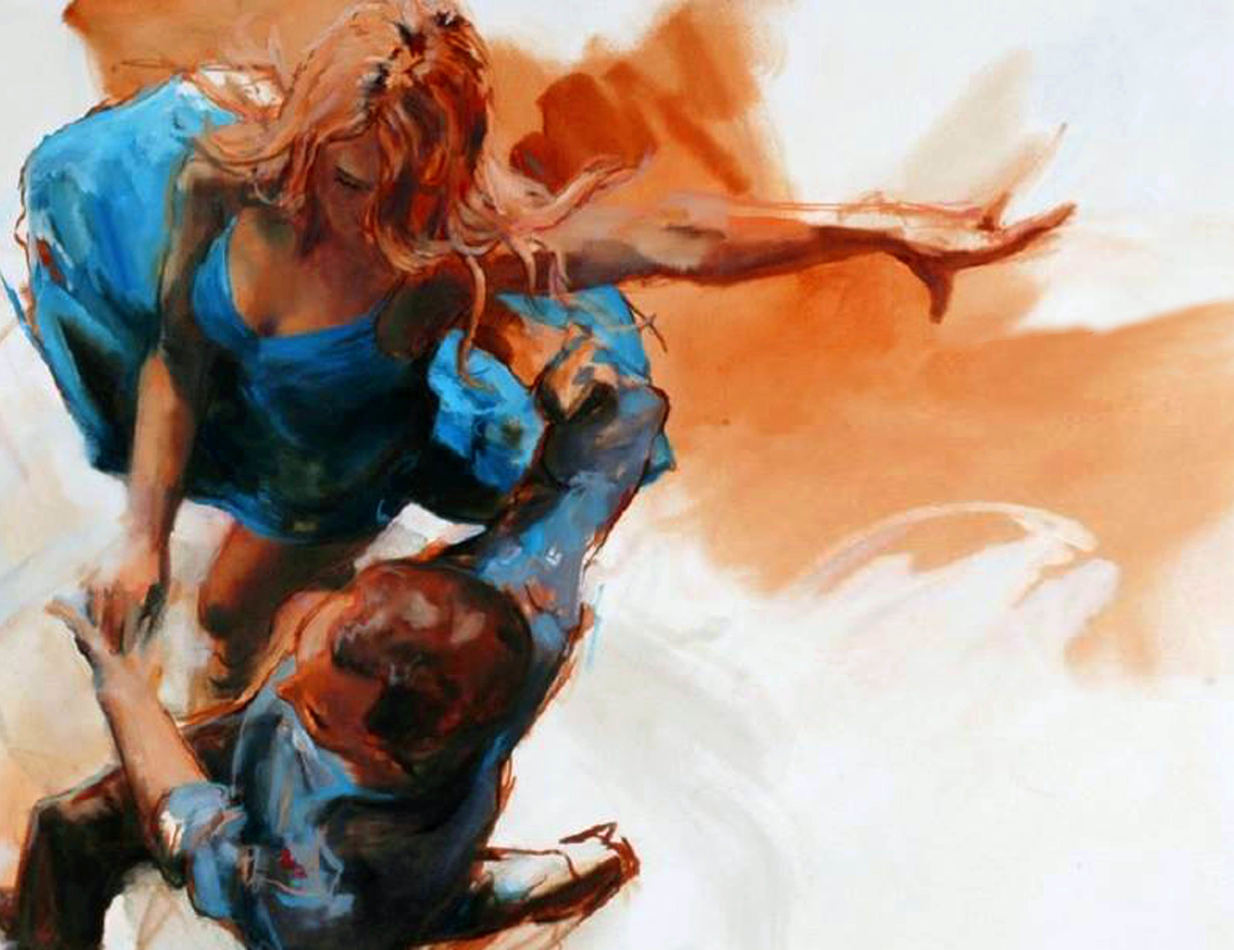 3940x3033 Salsa Amp Bachata On Alki Beach Wintro Lesson Amp Live Band - Bachata Painting