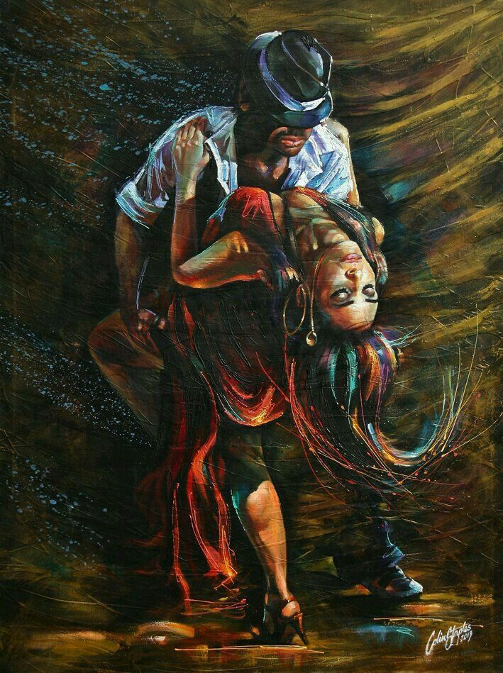 709x949 You And I By Colin Staples - Bachata Painting
