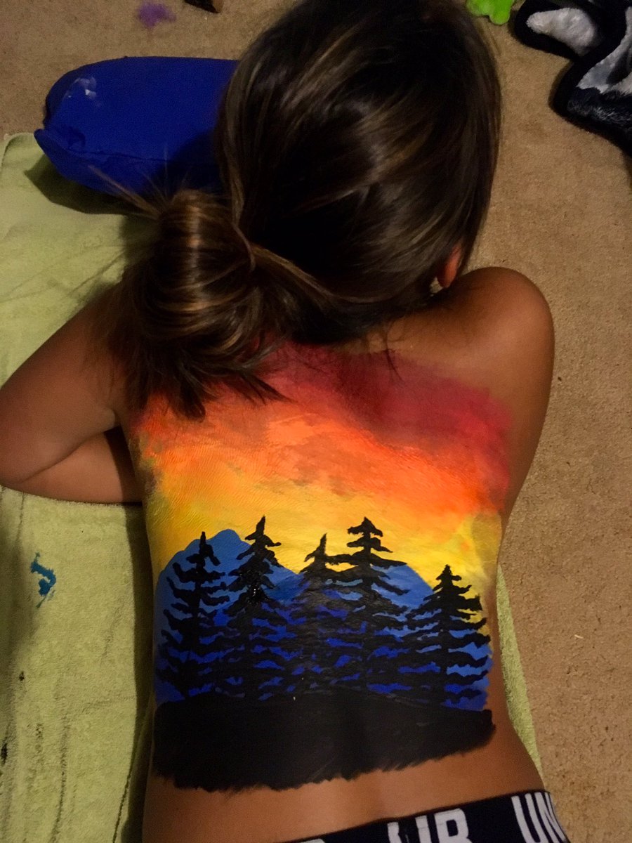 900x1200 Jasmin Chou On Twitter Told Her I Was Painting A Sunset . I - Back Sunset Painting