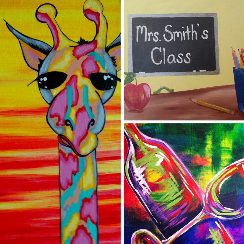 800x800 Back To School Teachers And Parents Enjoy A Night Out - Back To School Painting