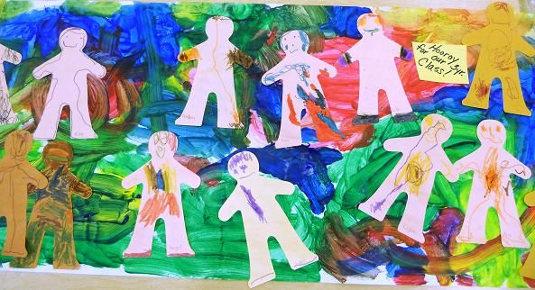 593x322 Preschool Playbook Back To School Glitter Glue Student Names - Back To School Painting