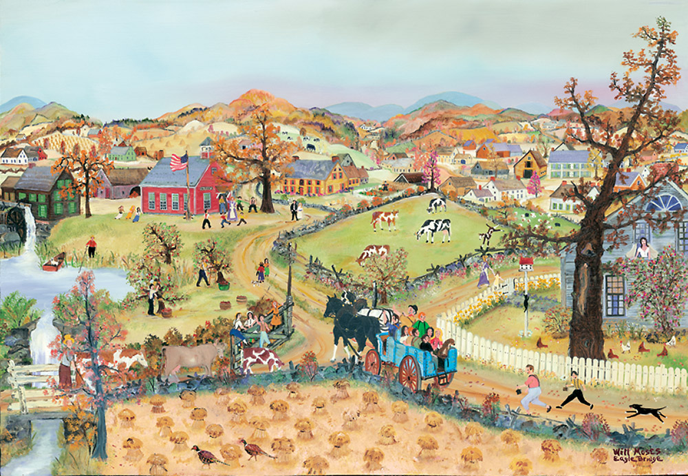 1000x692 The Art Of Will Moses. Will Moses Back To School - Back To School Painting