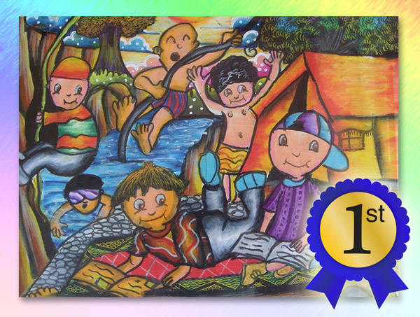 600x453 Athiyyah Putri Nararya Wins Kirkman's Back To School Art - Back To School Painting