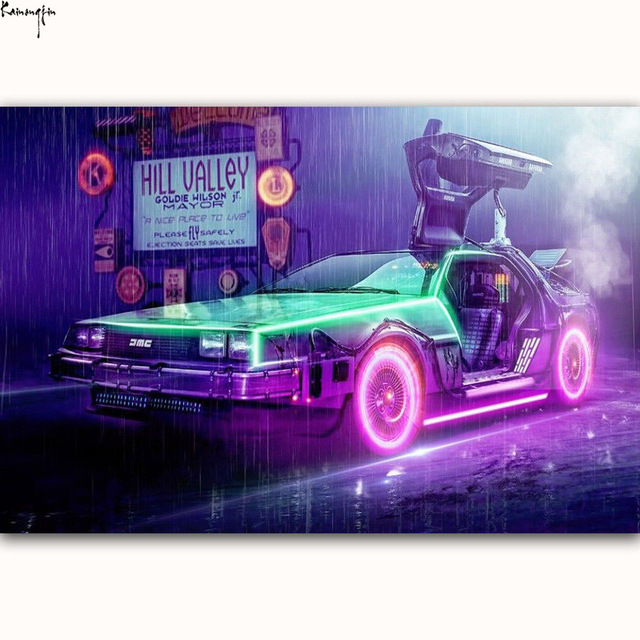 640x640 Zp660 New Back To The Future 1 2 3 Hot Amazing Movie Art Poster - Back To The Future Painting