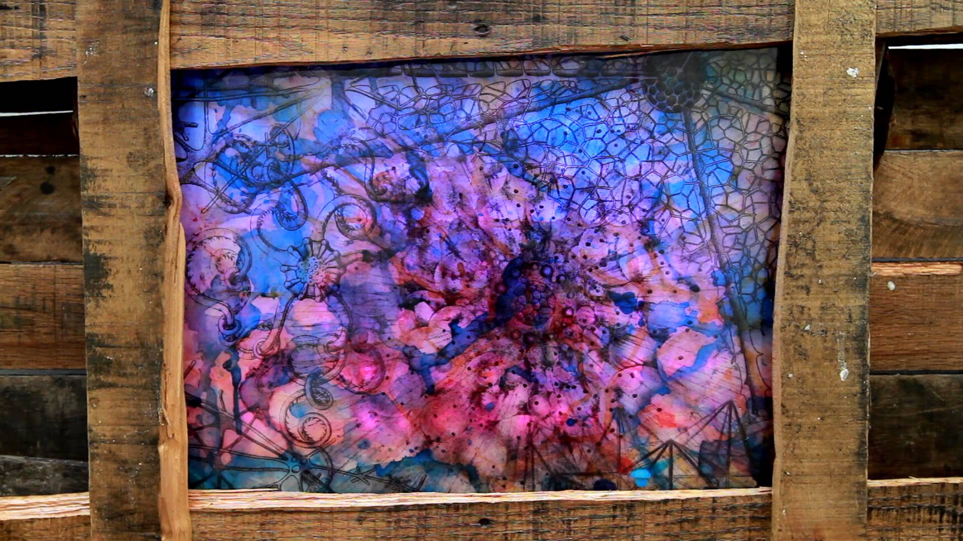 1920x1080 Led Backlit Resin Art - Backlit Painting