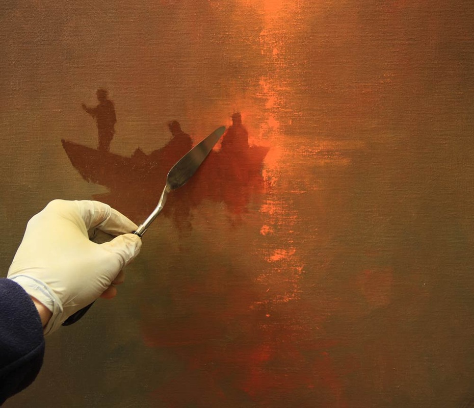 930x800 On The Easel - Backlit Painting