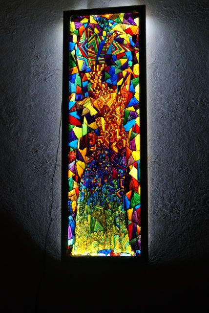 428x640 Painted Stained Glass - Backlit Painting