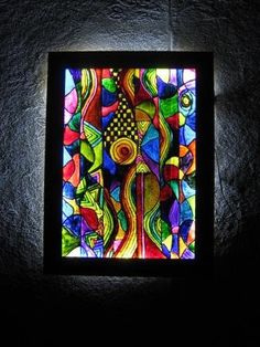 236x314 Stained Glass Art - Backlit Painting