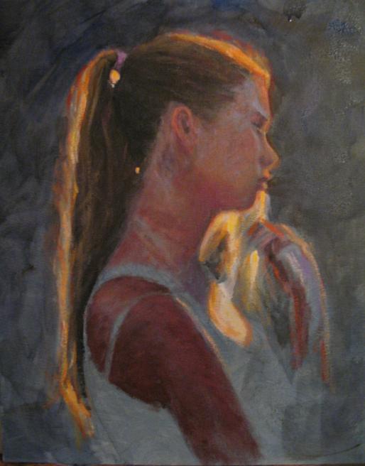 514x656 Mtm Classroom - Backlit Portrait Painting