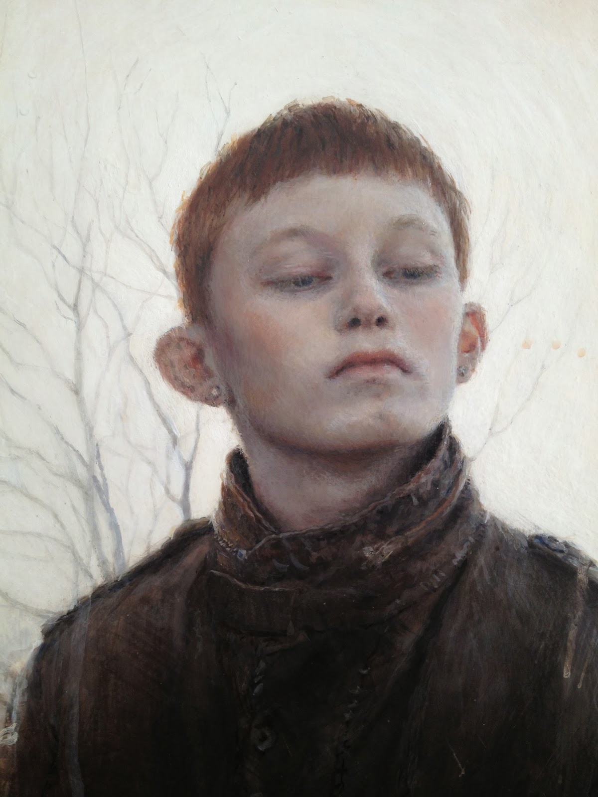 1200x1600 Small Works In Nyc - Backlit Portrait Painting