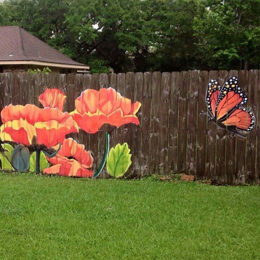 999x1001 Paint A Picture On The Fence Gardening Fences - Backyard Painting
