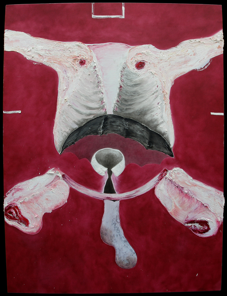 729x950 Oil On Canvas David Anaya Maya - Bacon Painting 1946