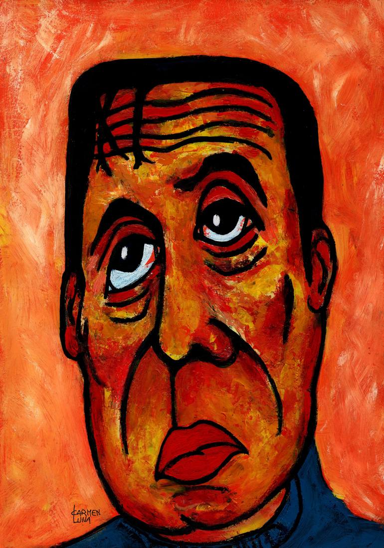 770x1100 Saatchi Art 12 Francis Bacon. Painting By Carmen Luna - Bacon Painting