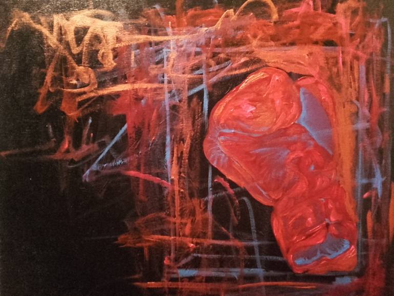 770x578 Saatchi Art Boxing Glove Composition Inspired By Francis Bacon - Bacon Painting
