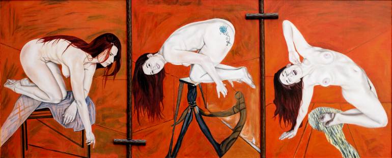 770x311 Saatchi Art The Crucifixion After Francis Bacon Painting By - Bacon Painting