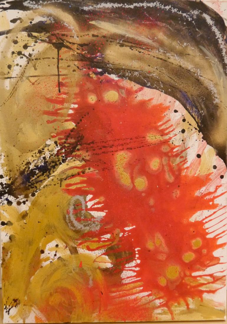 770x1097 Saatchi Art Love Bacteria Painting By Zarina Belic - Bacteria Painting