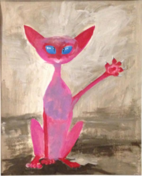 600x742 Painting 1 Bad Cat! - Bad Cat Painting