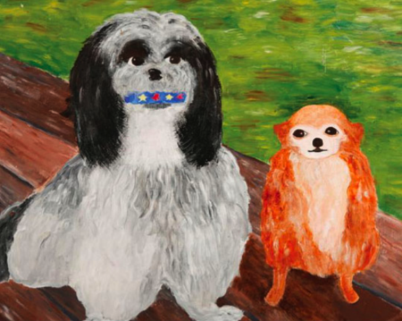 586x468 Museum Of Bad Art Museum Of Bad Art Museums - Bad Dog Painting