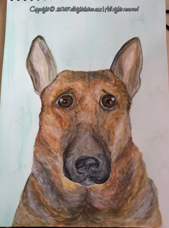 591x800 The Challenge Of A Bad Quality Picture All Right Choices - Bad Dog Painting