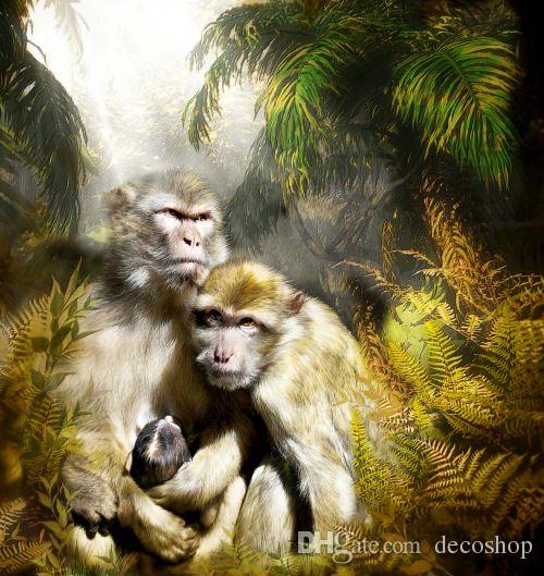 500x529 Best Quality Bad Modern Animal Monkey Art Painting Beautiful - Bad Monkey Painting
