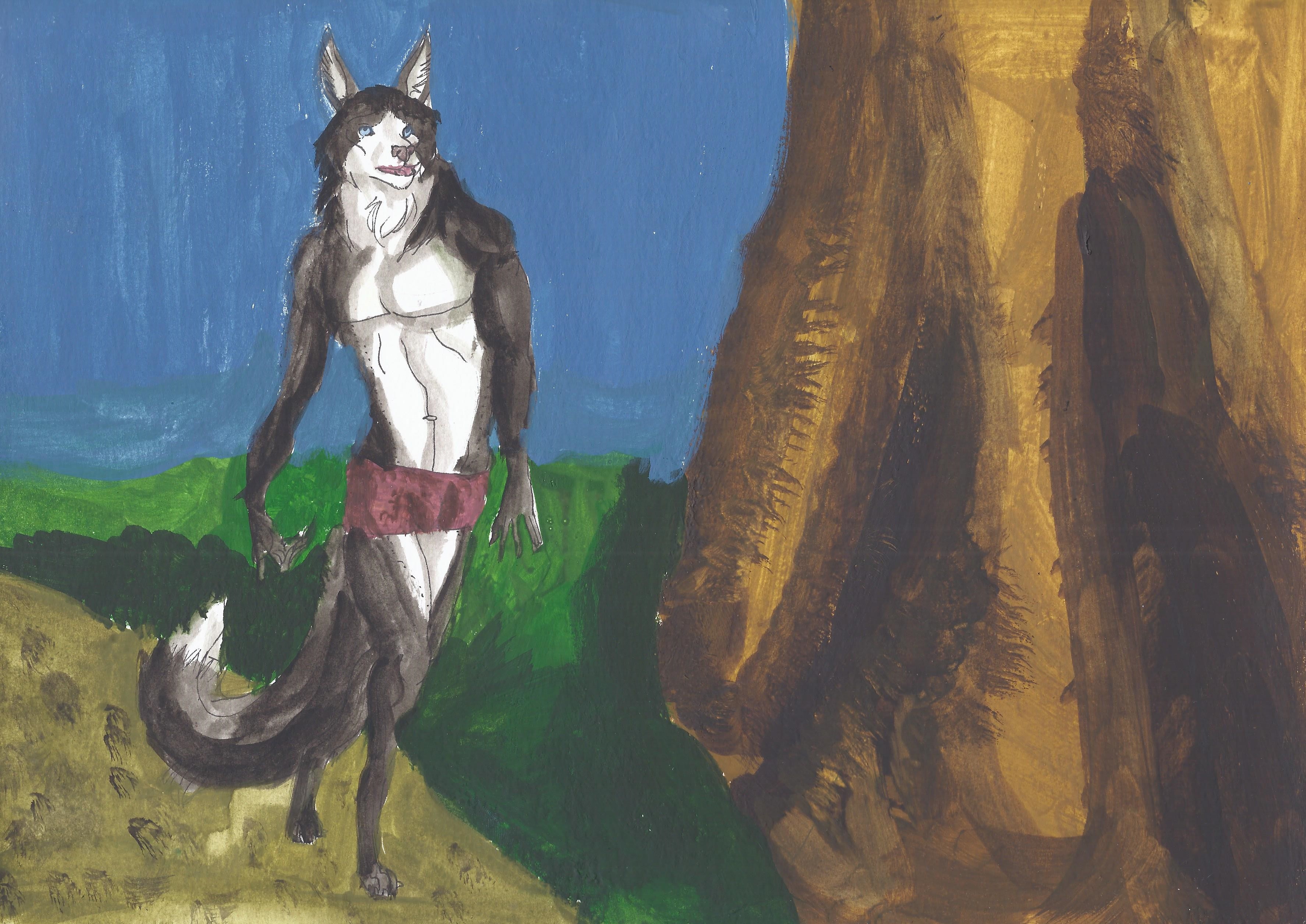 3549x2511 Bad Pose Gouache Painting Weasyl - Bad Painting