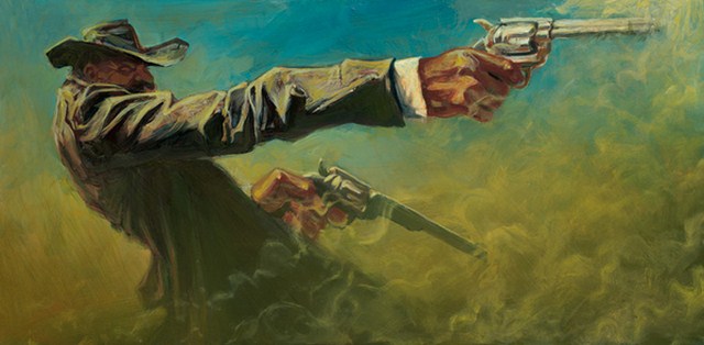 640x314 Badass Western Painting - Badass Painting
