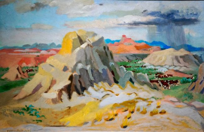 650x421 Cameron Booth Large Badlands Painting For Sale Hiro Fine Art - Badlands Painting