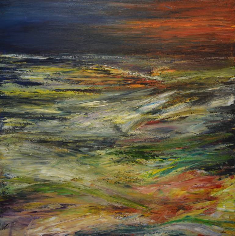 770x773 Saatchi Art Badlands Painting By David Tycho - Badlands Painting