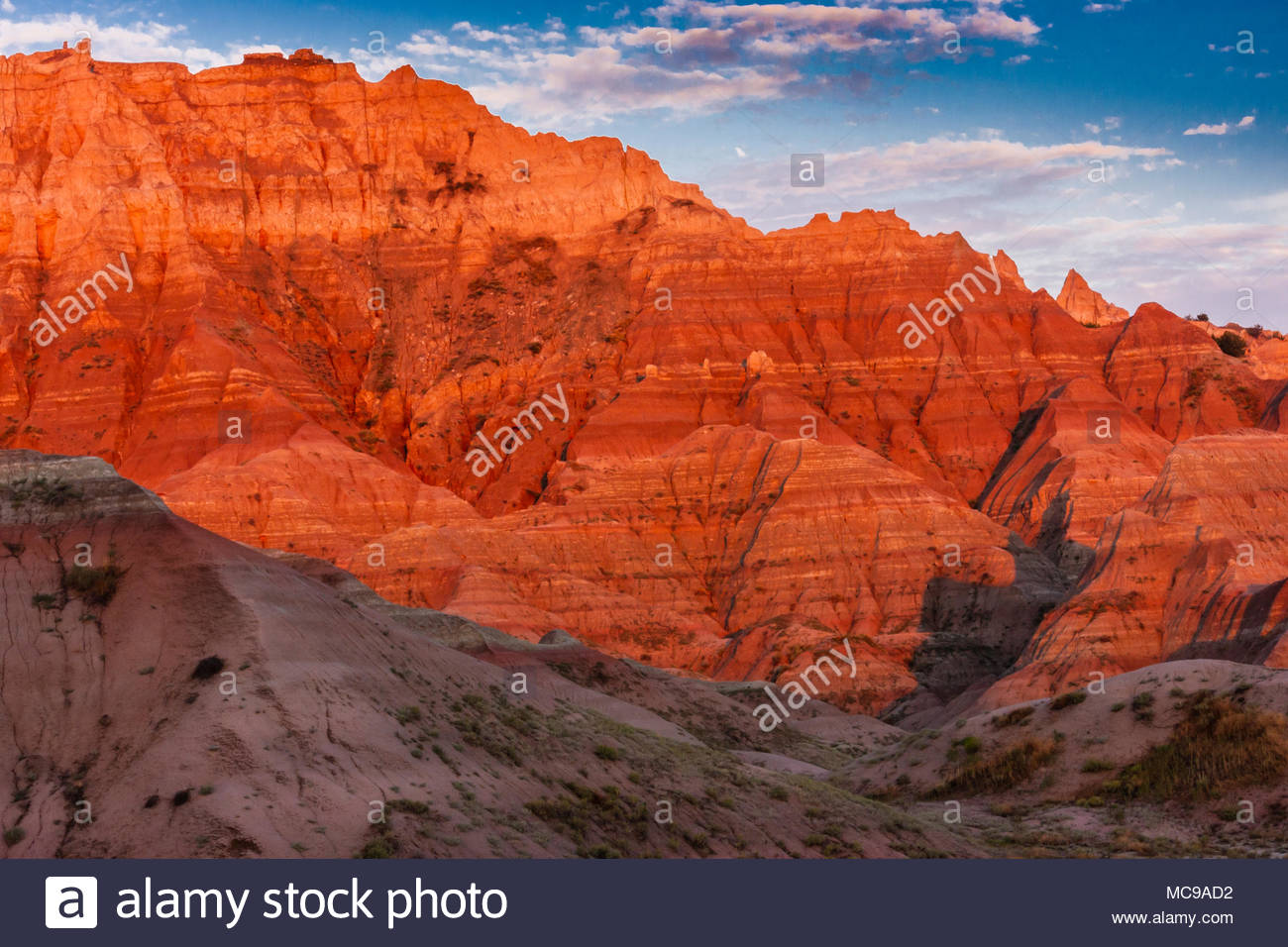 1300x956 Sunrise - Badlands Painting