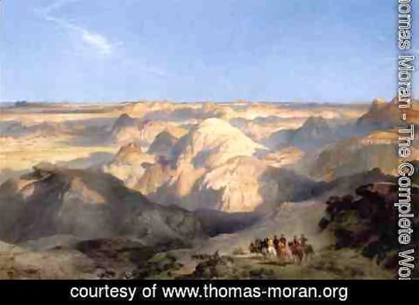 600x437 Thomas Moran - Badlands Painting