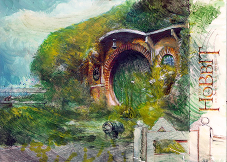 450x321 Bag End By Daviddeb - Bag End Painting