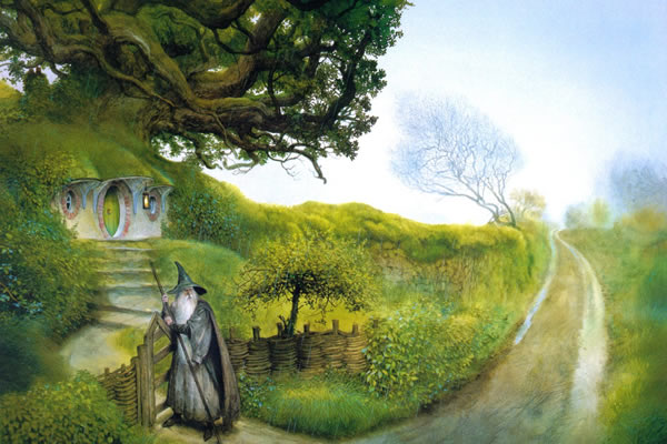 600x400 Council Of Elrond Lotr News Amp Information Gandalf - Bag End Painting