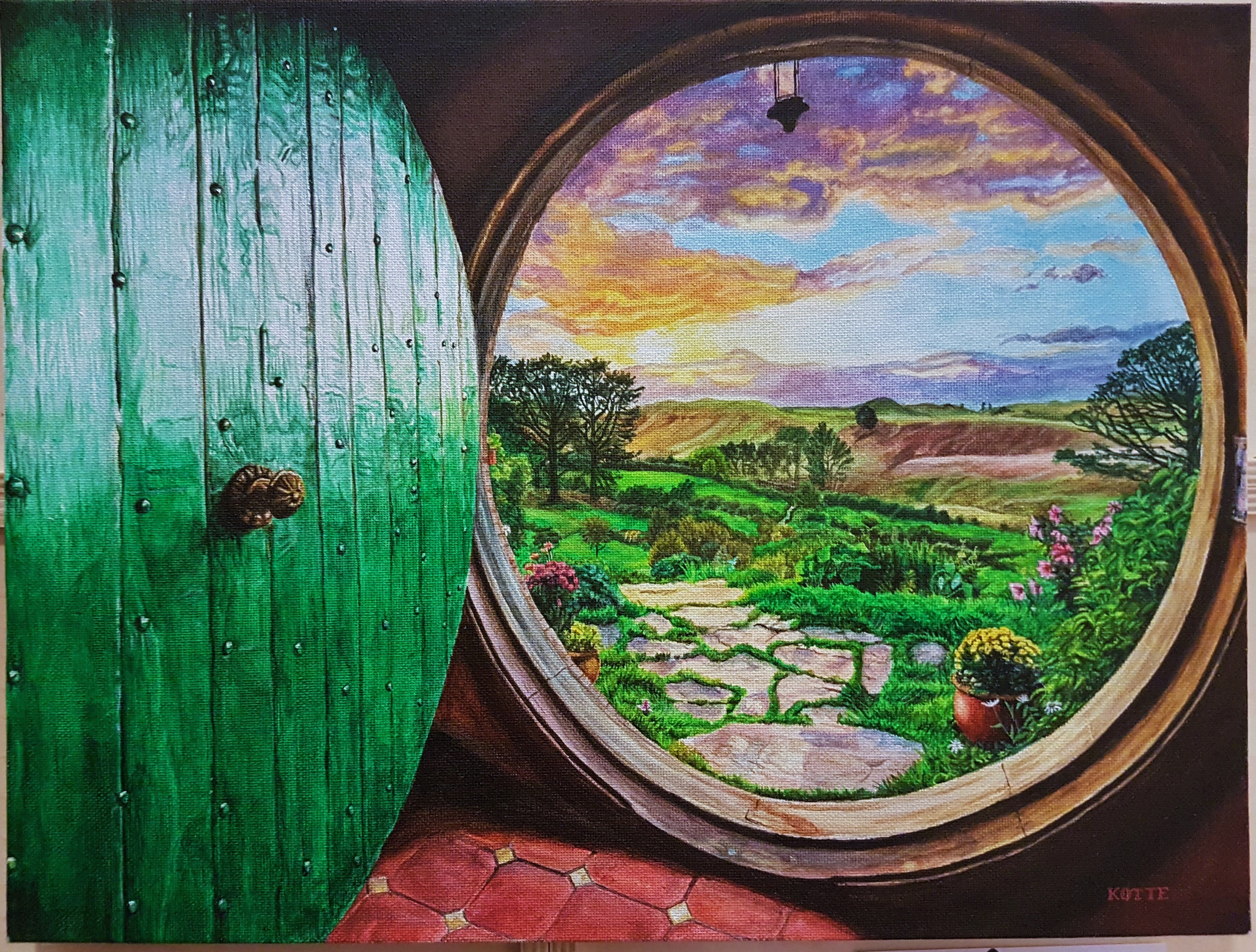 3825x2900 My Latest Acrylic Painting, Finished! - Bag End Painting
