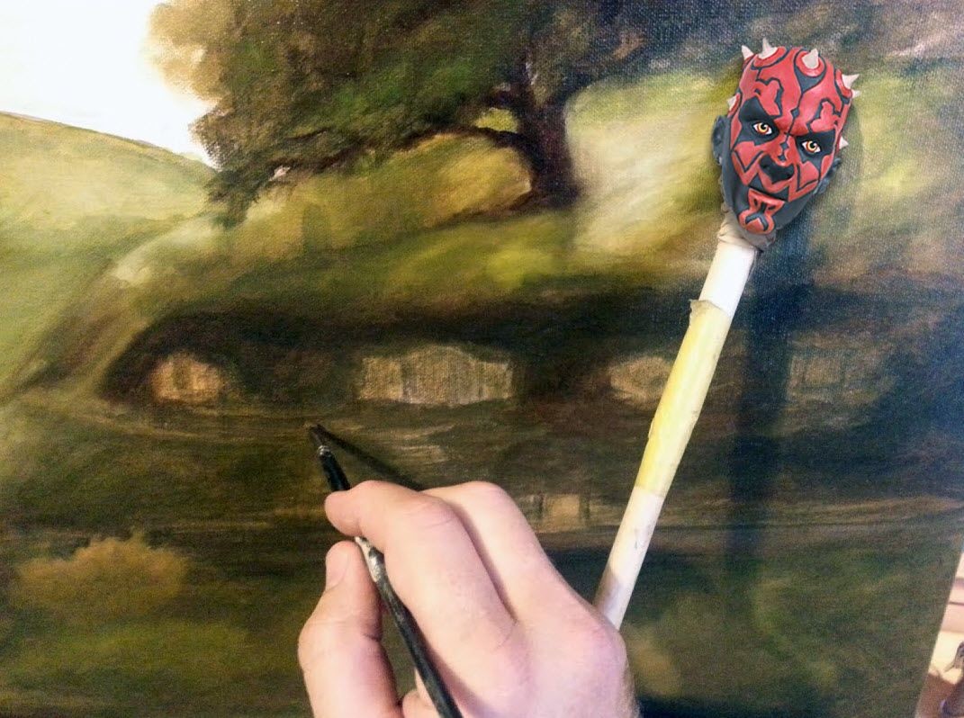 1071x798 Artstation - Bag End Painting