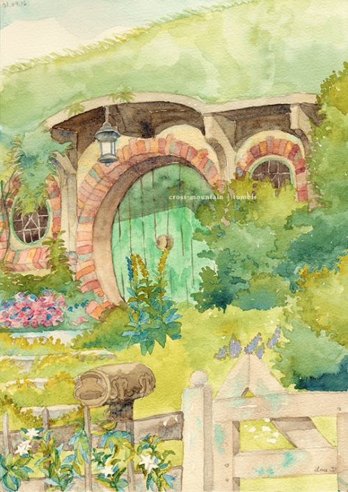 500x707 The Shire Bag End Tumblr - Bag End Painting