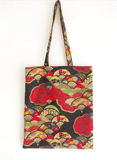 392x535 Lost In Kyoto Collection Traditional Japanese Painting Fabric Made - Bag Painting