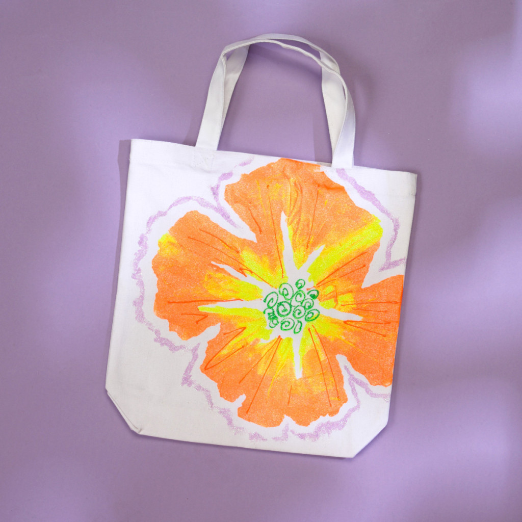 1024x1024 How To Fabric Paint A Tote Bag - Bag Painting