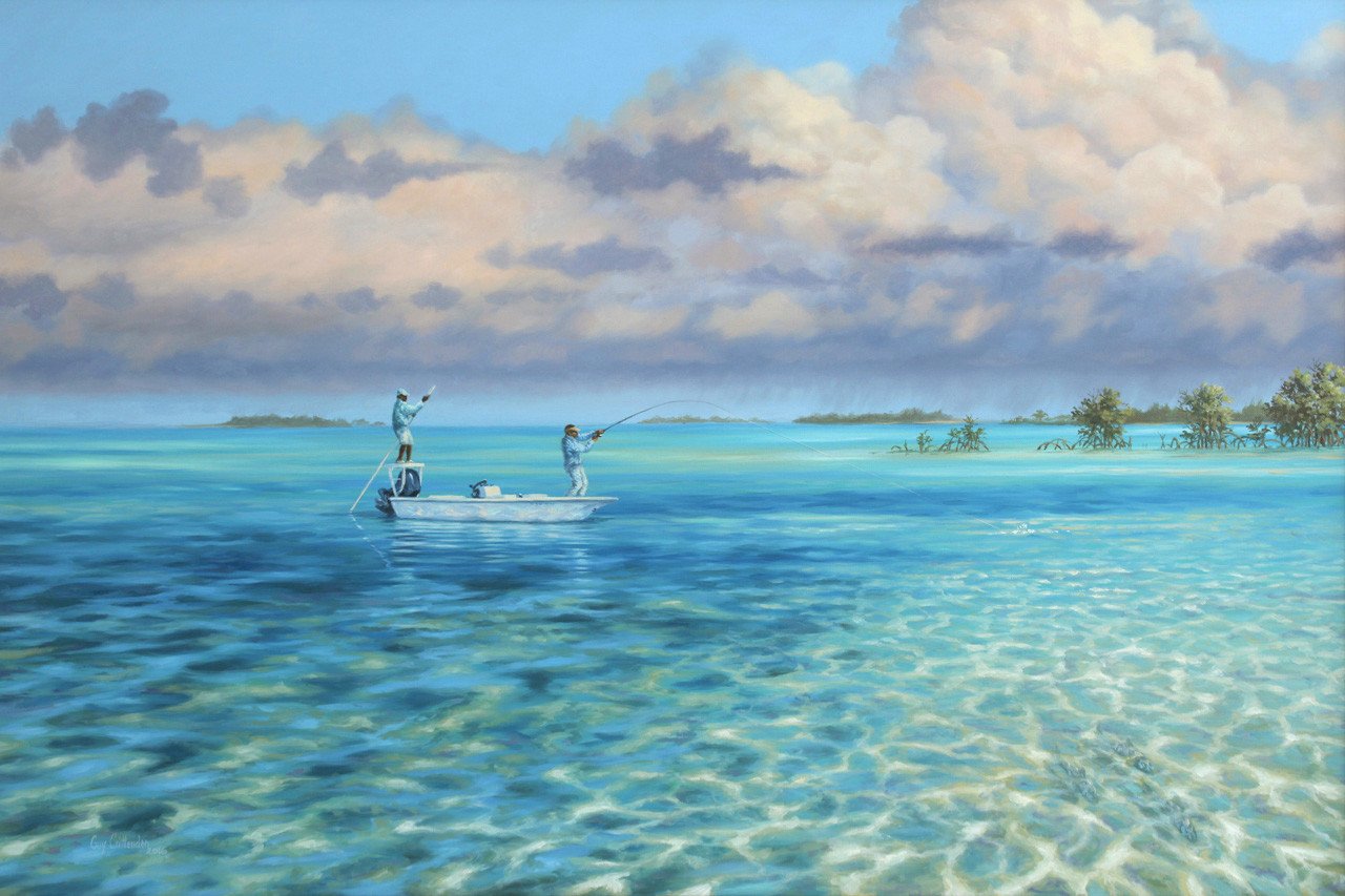 1280x853 Drifting The Reef - Bahamas Painting