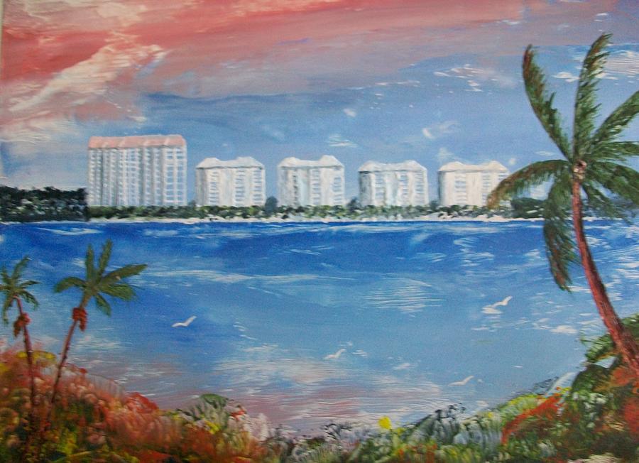 900x652 Nassau Bahamas Painting By Moe Hussain - Bahamas Painting