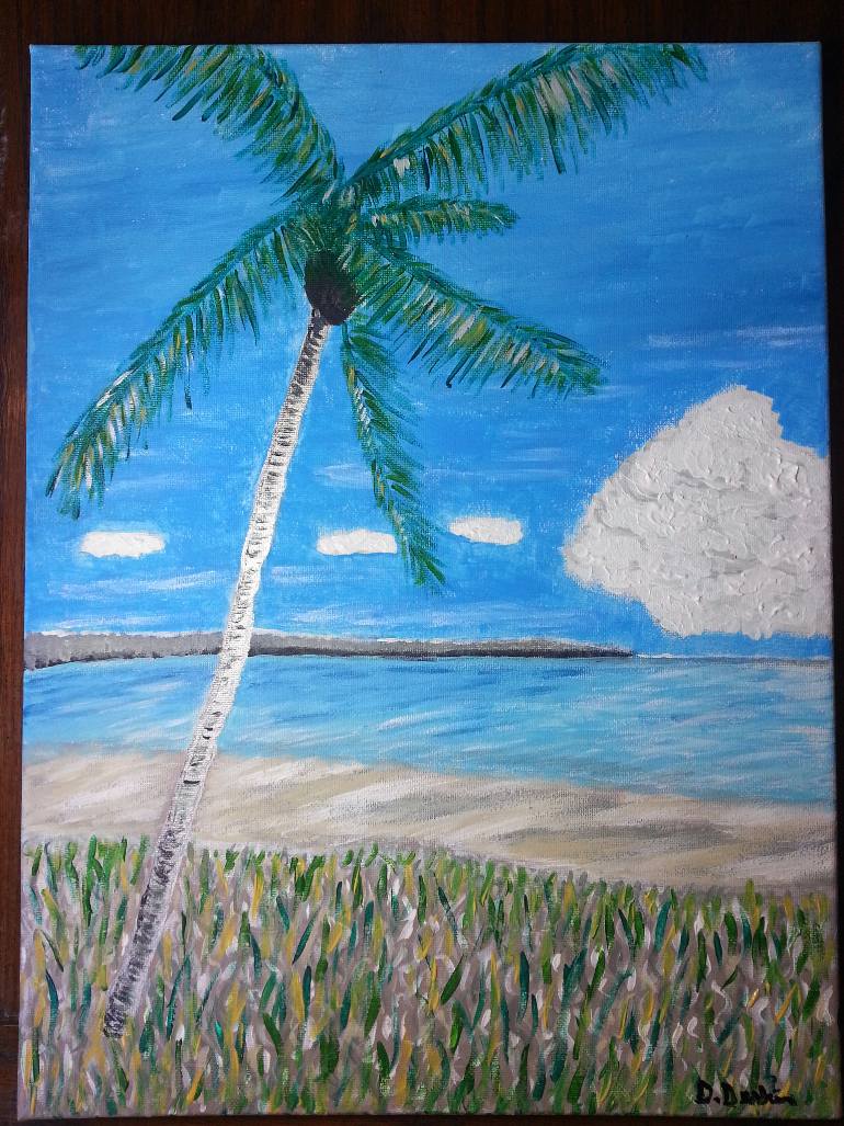 770x1027 Saatchi Art Coco Cay Bahamas Painting By Denise Deskin - Bahamas Painting