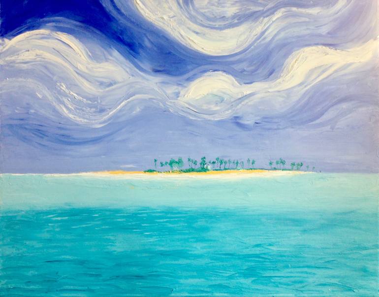 770x603 Saatchi Art Dr. No Island Bahamas Painting By Aet Paaro - Bahamas Painting