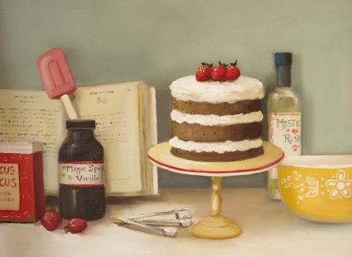 500x366 Janethillstudio.cthe Magic Spice Cake - Baking Painting