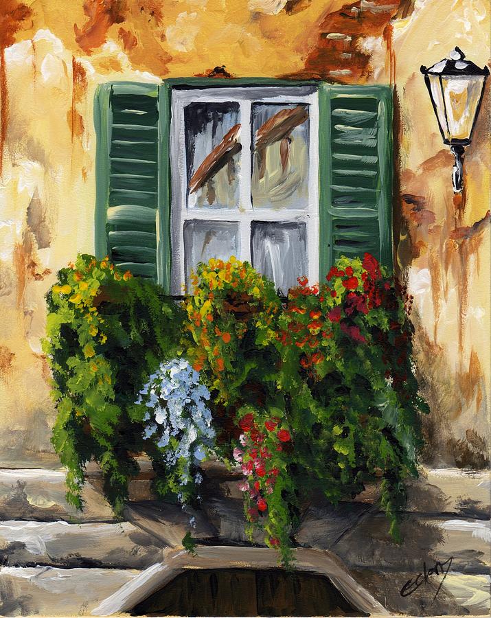 715x900 Balcony Of Napoly Painting By Voros Edit - Balcony Painting