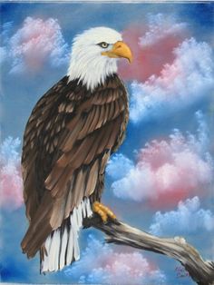 236x314 Bald Eagle Painting By Maria Barry - Bald Eagle Painting
