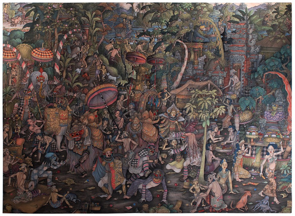 1030x754 Bali Traditional Paintings Okapi World Art Gallery - Balinese Painting